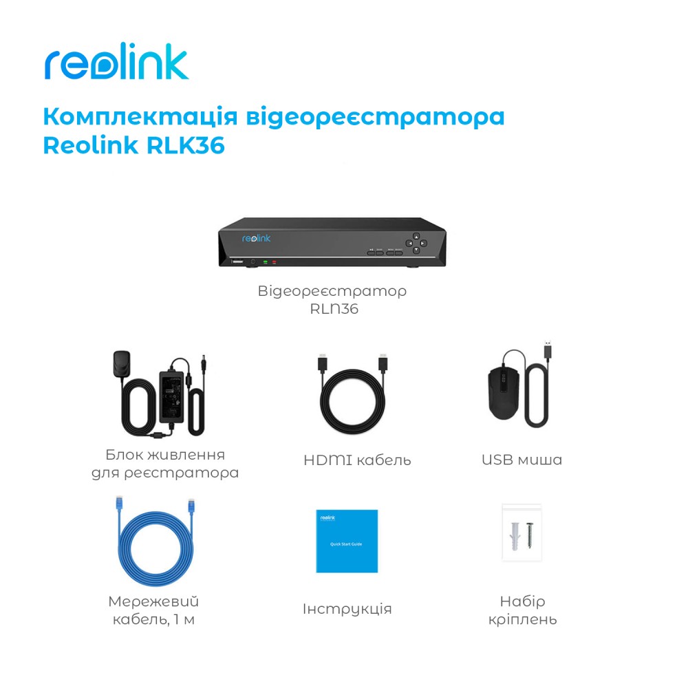 Видеорегистратор Reolink RLN36