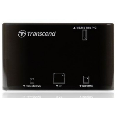 Кардидер USB2.0 Transcend RDP8 Black (TS-RDP8K)