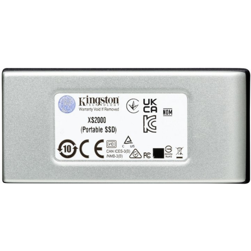 Накопитель внешний SSD Portable USB 1.0TB Kingston XS2000 Silver (SXS2000/1000G)