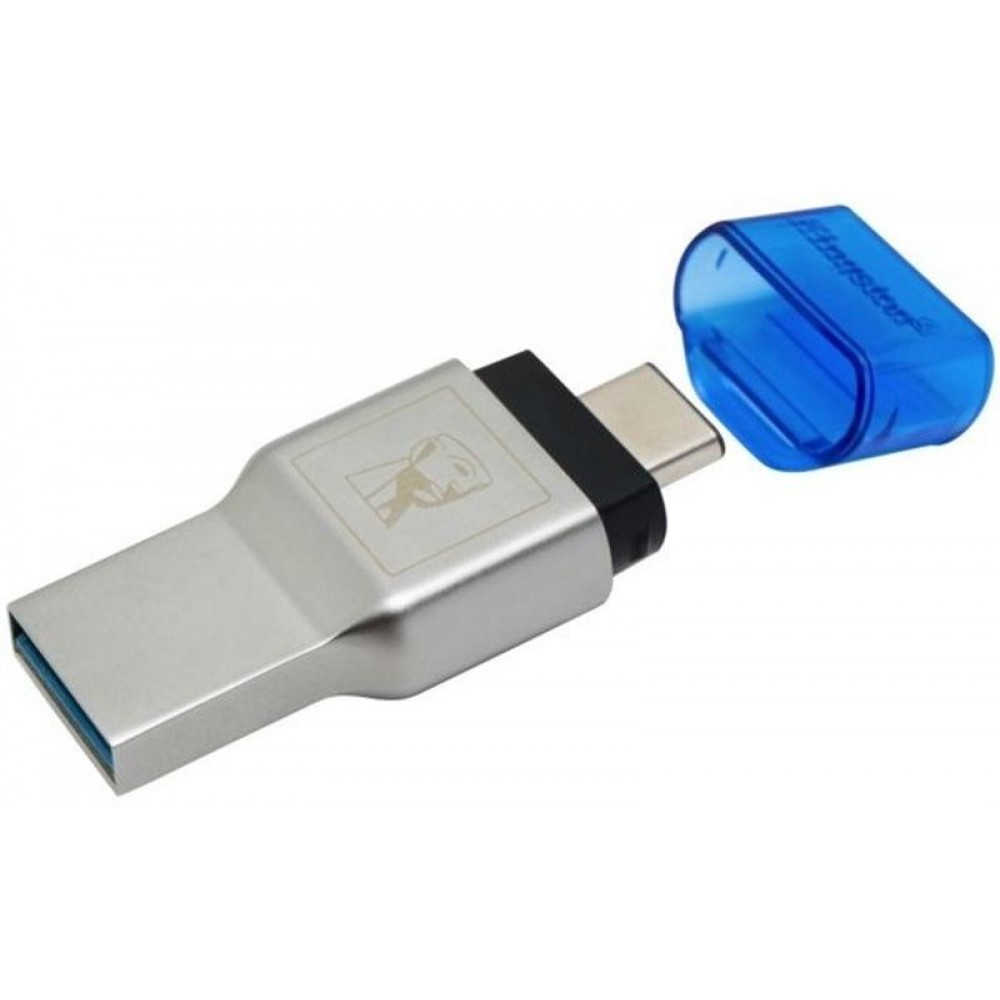 Кардидер Kingston MobileLite Duo 3C Dual Interface USB3.1 Type-A и Type-C microSD (FCR-ML3C) Metal Casing