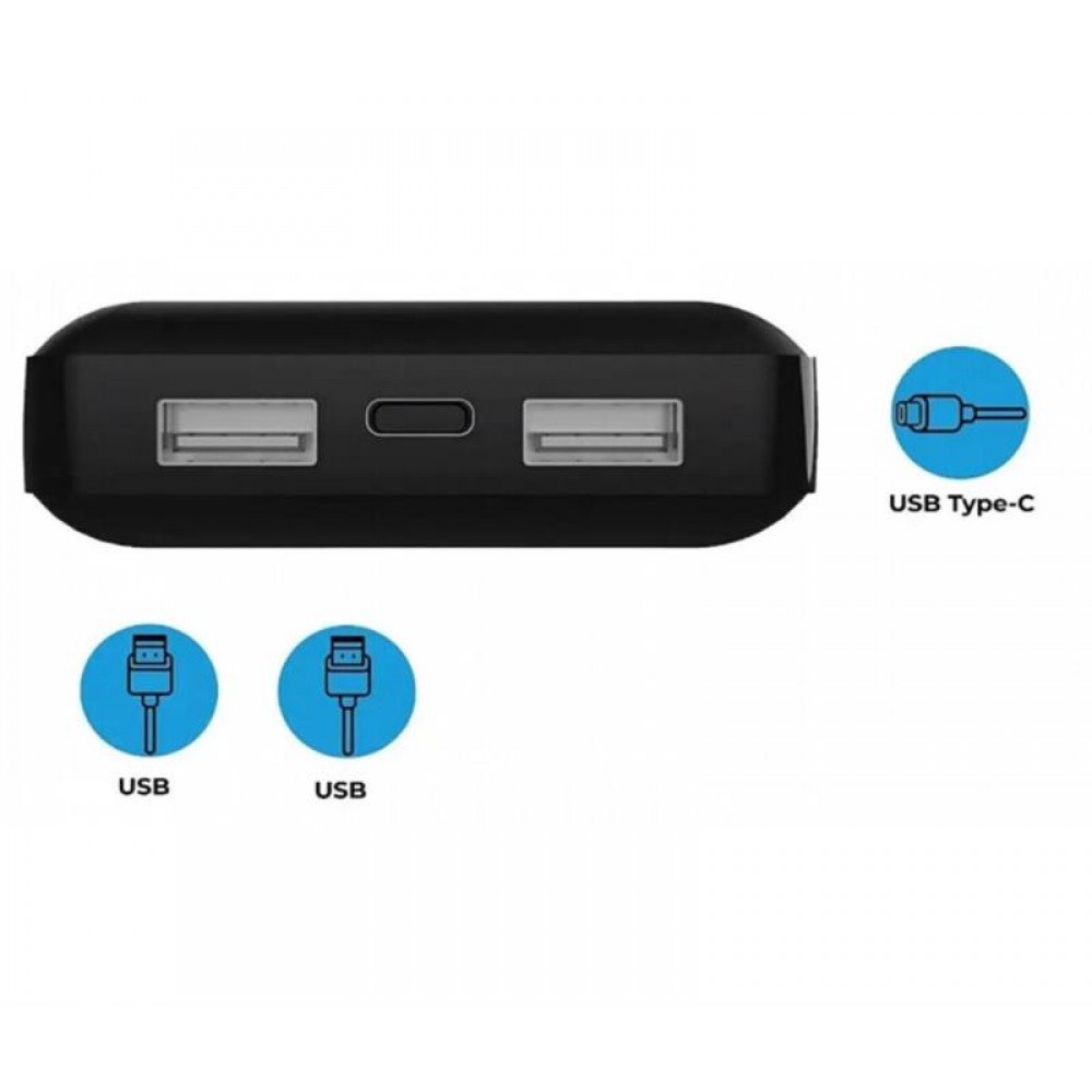 Универсальная мобильная батарея RealPower PB-20k SE Powerbank 20000mAh Black (PB-20k)