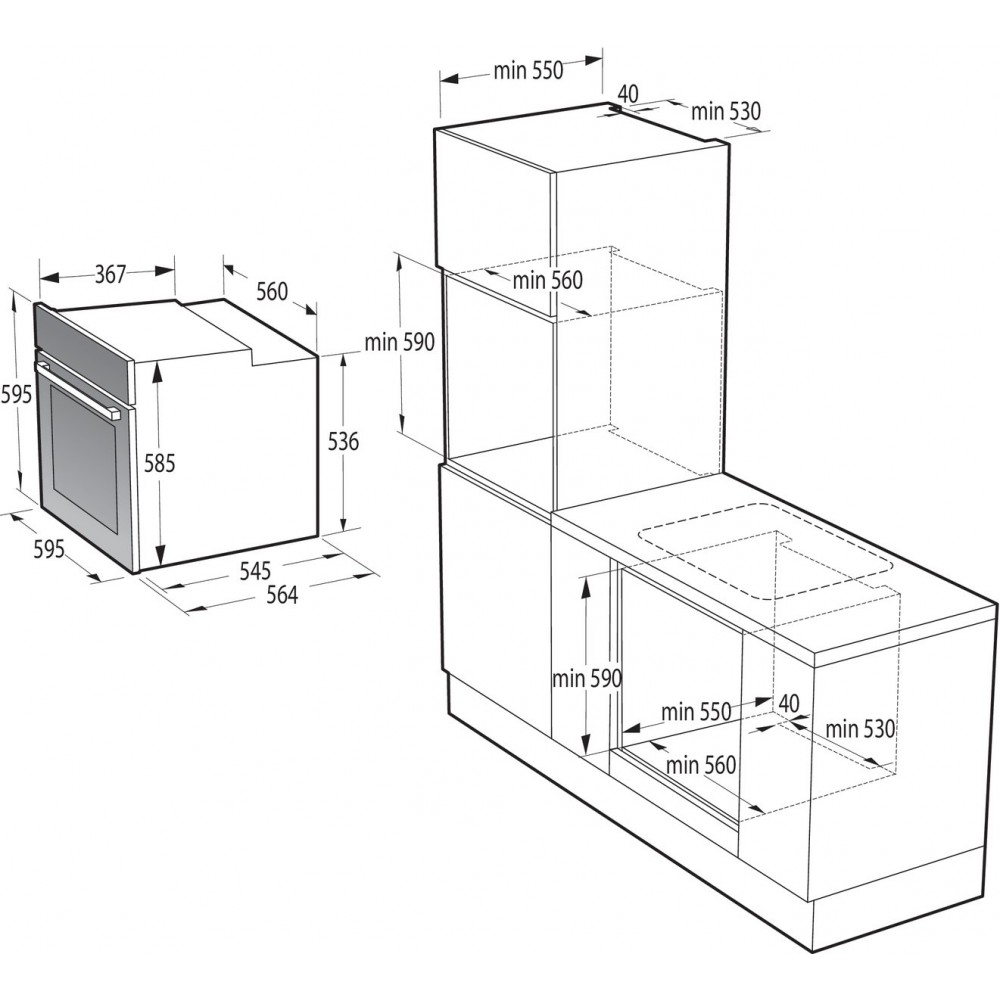 Духовой шкаф Gorenje BOS6737E13BG