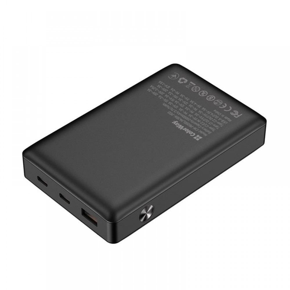 Універсальна мобільна батарея ColorWay Powerful 20000mAh Black (CW-PB200LPA3BK-PDD)