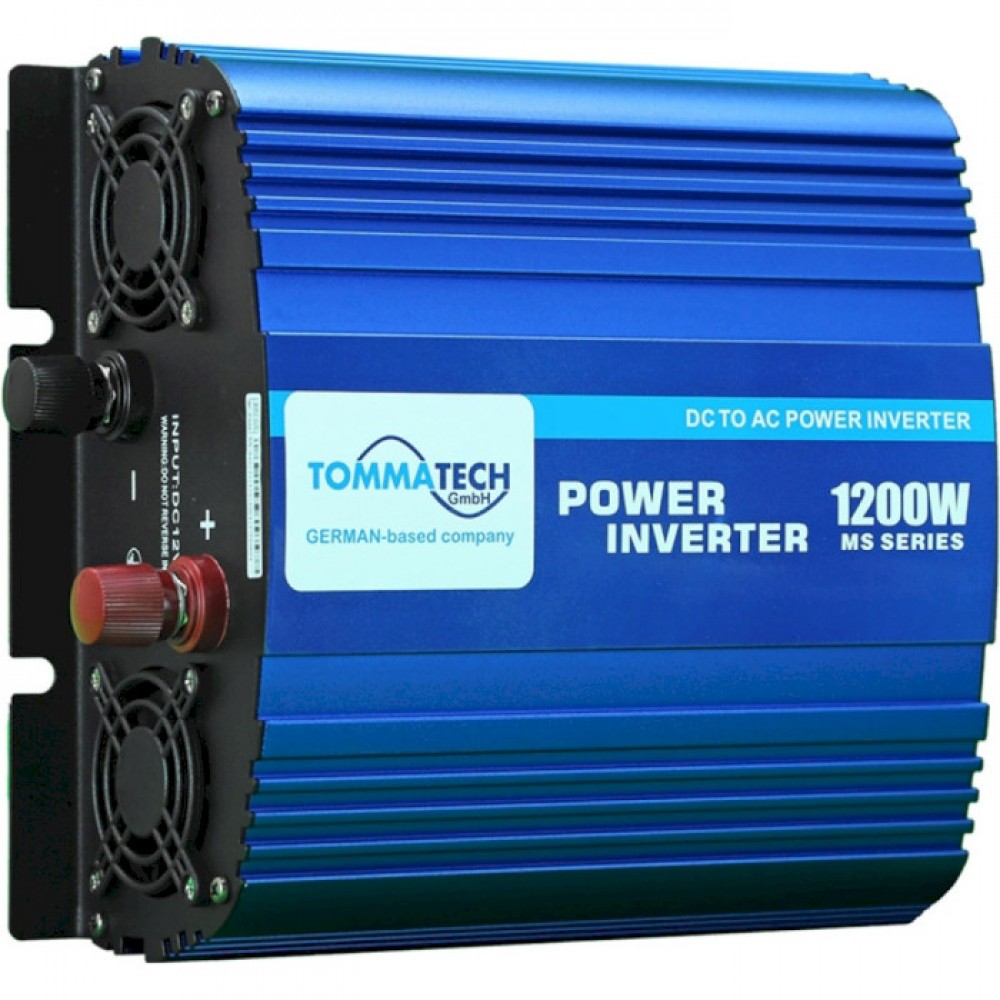 Инвертор напряжения TommaTech MS-1200, 12V/220V, 1200W (MS-1200/29445)