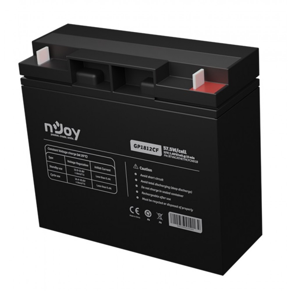 Аккумуляторная батарея Njoy GP1812CF 12V (BTVACATHETHCFCN01B) VRLA