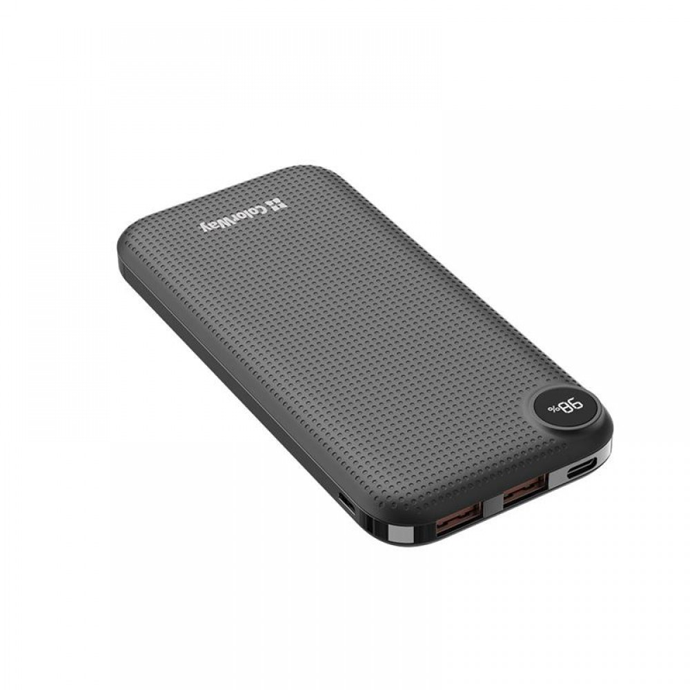 Power Bank ColorWay LCD 10000mAh Black (CW-PB100LPI3BK-PDD)