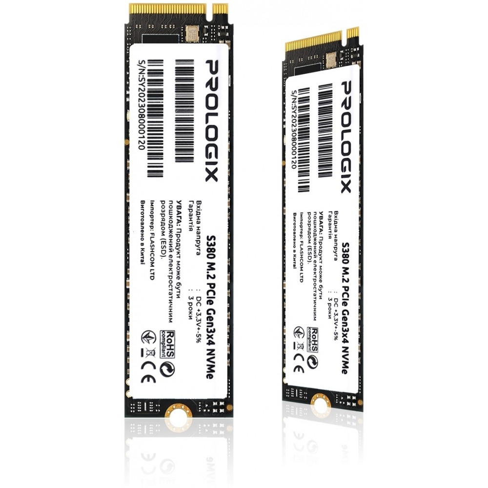 Накопитель SSD 256GB Prologix S380 M.2 2280 PCIe 3.0 x4 NVMe TLC (PRO256GS380)