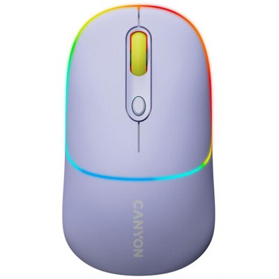 Мышь беспроводная Canyon MW-22 Dual Band RGB Wireless Mountain Lavender (CNS-CMSW22ML)