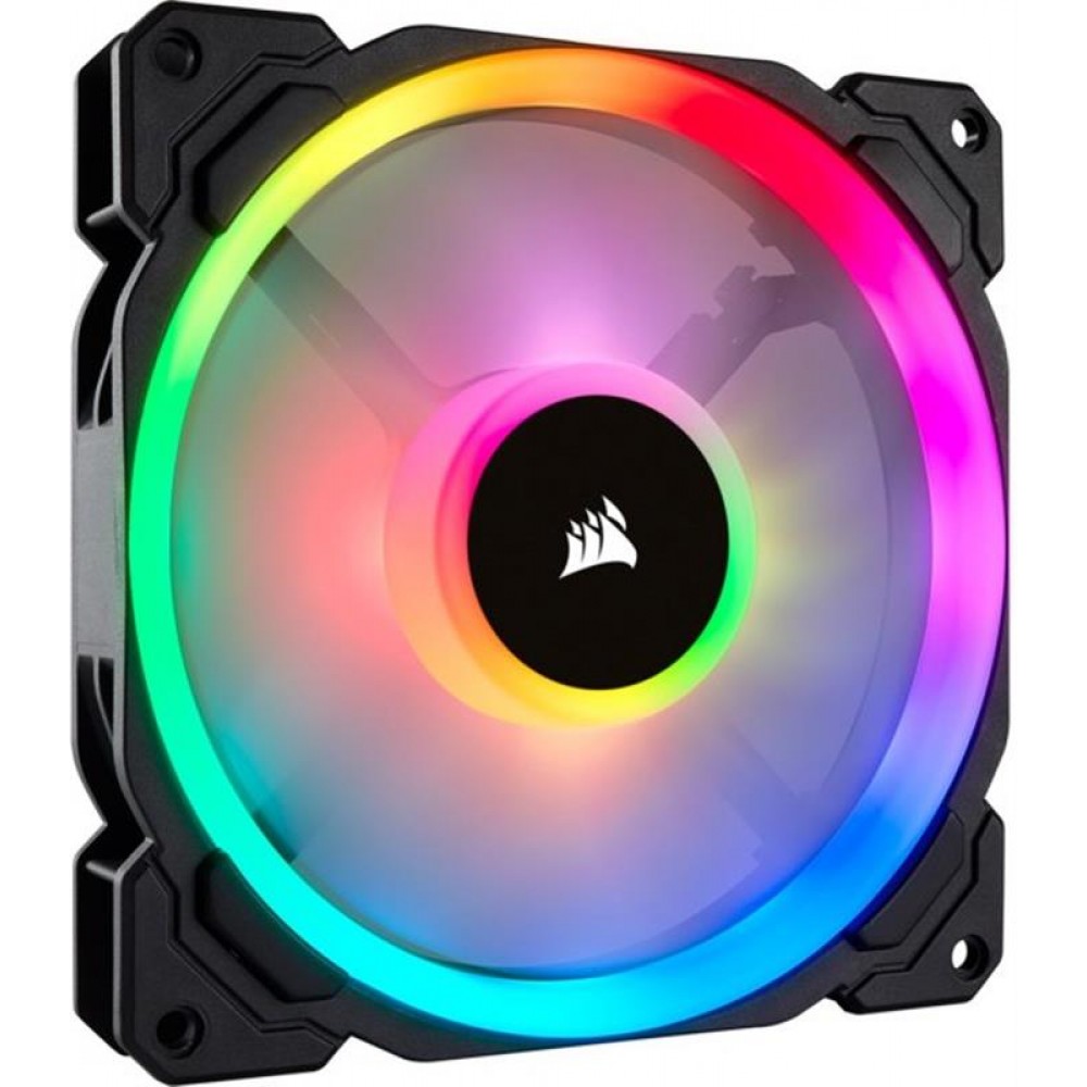 Вентилятор Corsair LL140 RGB Twin Pack (CO-9050074-WW), 140x140x25мм, 4-pin, чорний