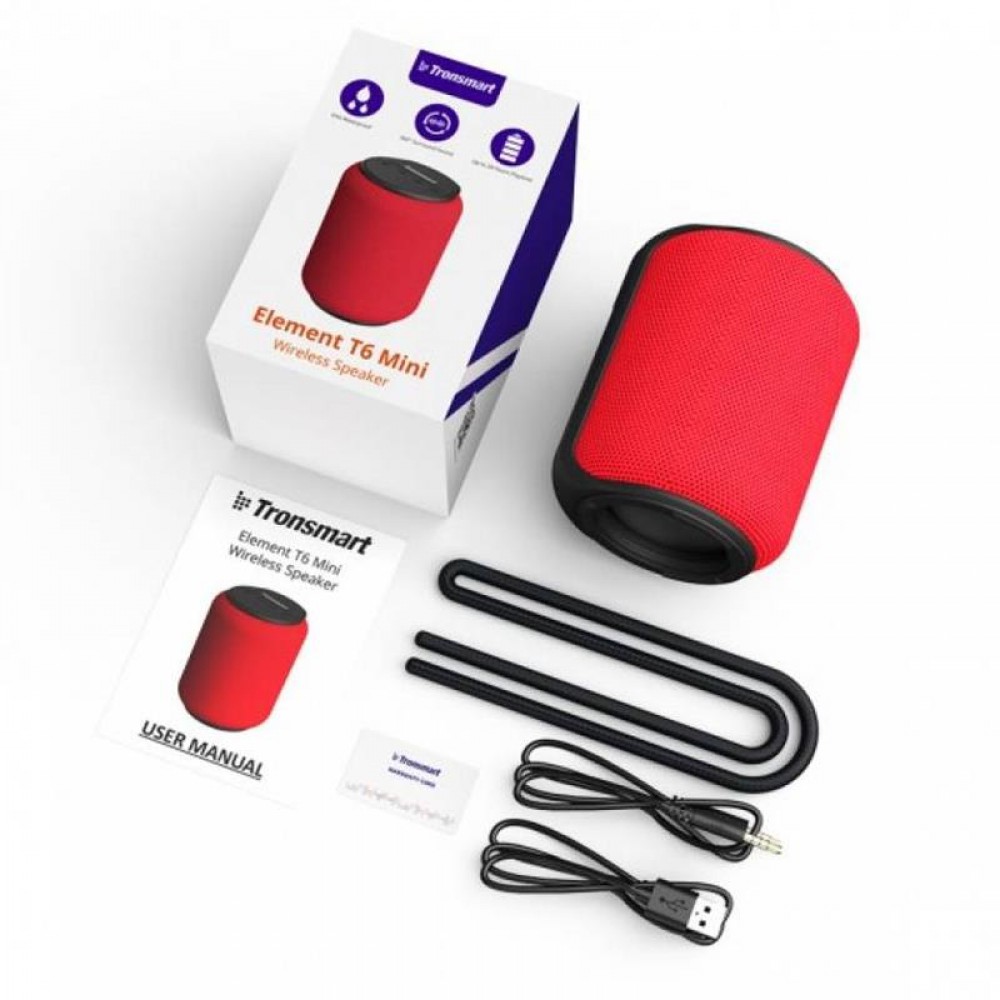 Акустическая система Tronsmart Element T6 Mini Red (366158)