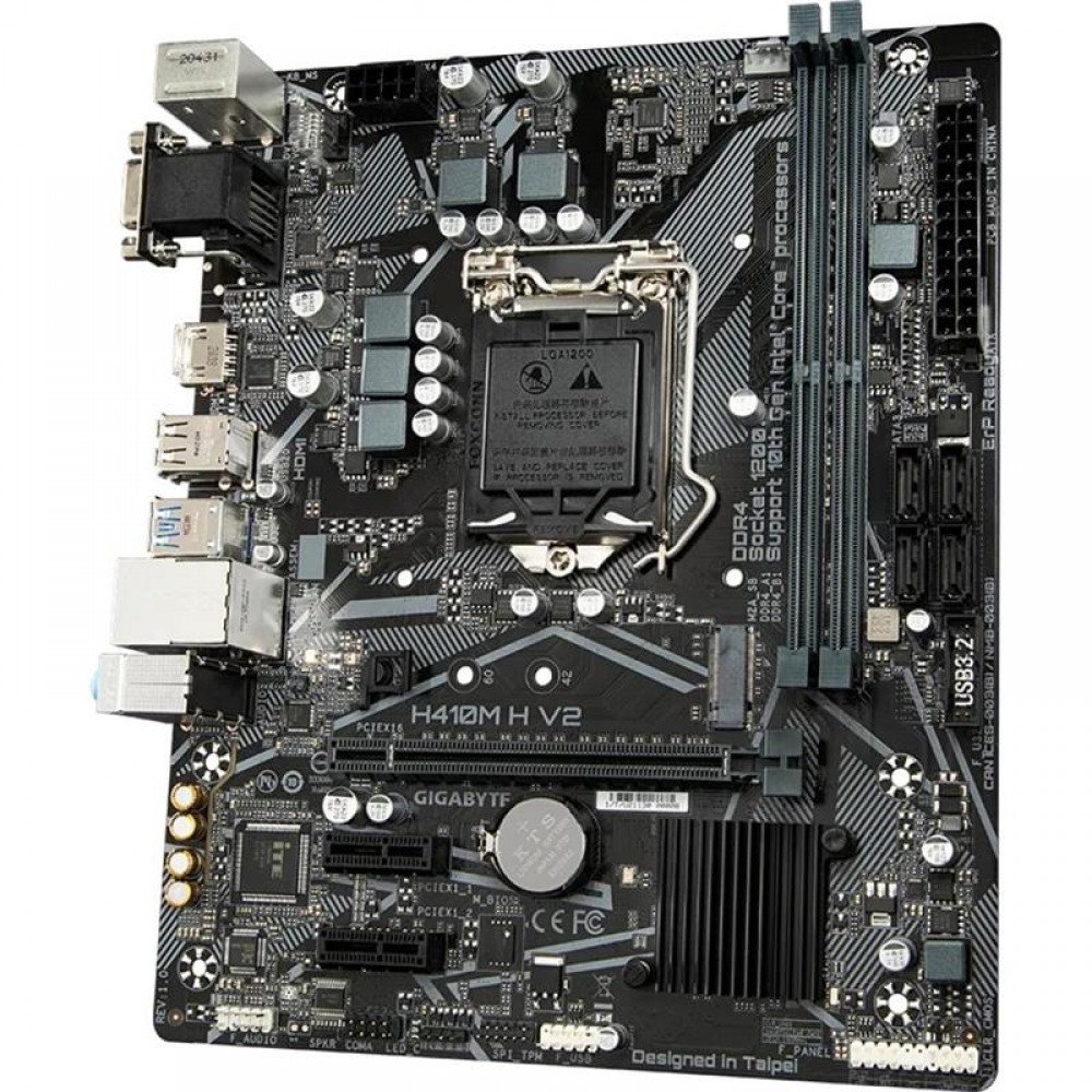 Материнская плата Gigabyte H410M H V2 Socket 1200