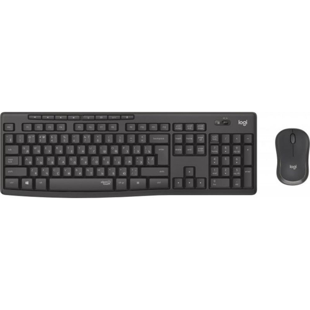 Комплект (клавиатура, мышь) беспроводной Logitech MK295 Combo Black USB (920-009800)