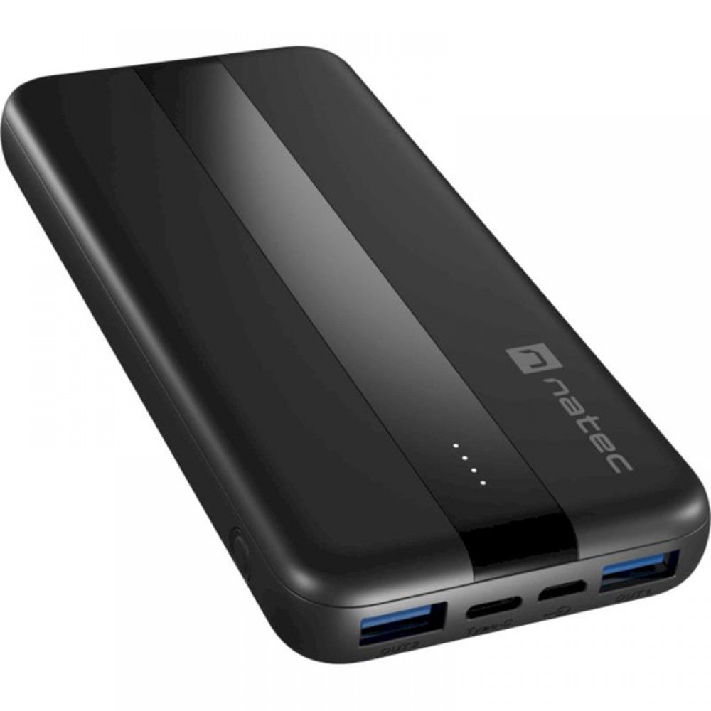 Универсальная мобильная батарея Natec Trevi Slim Q 10000mAh Black (NPB-1923)