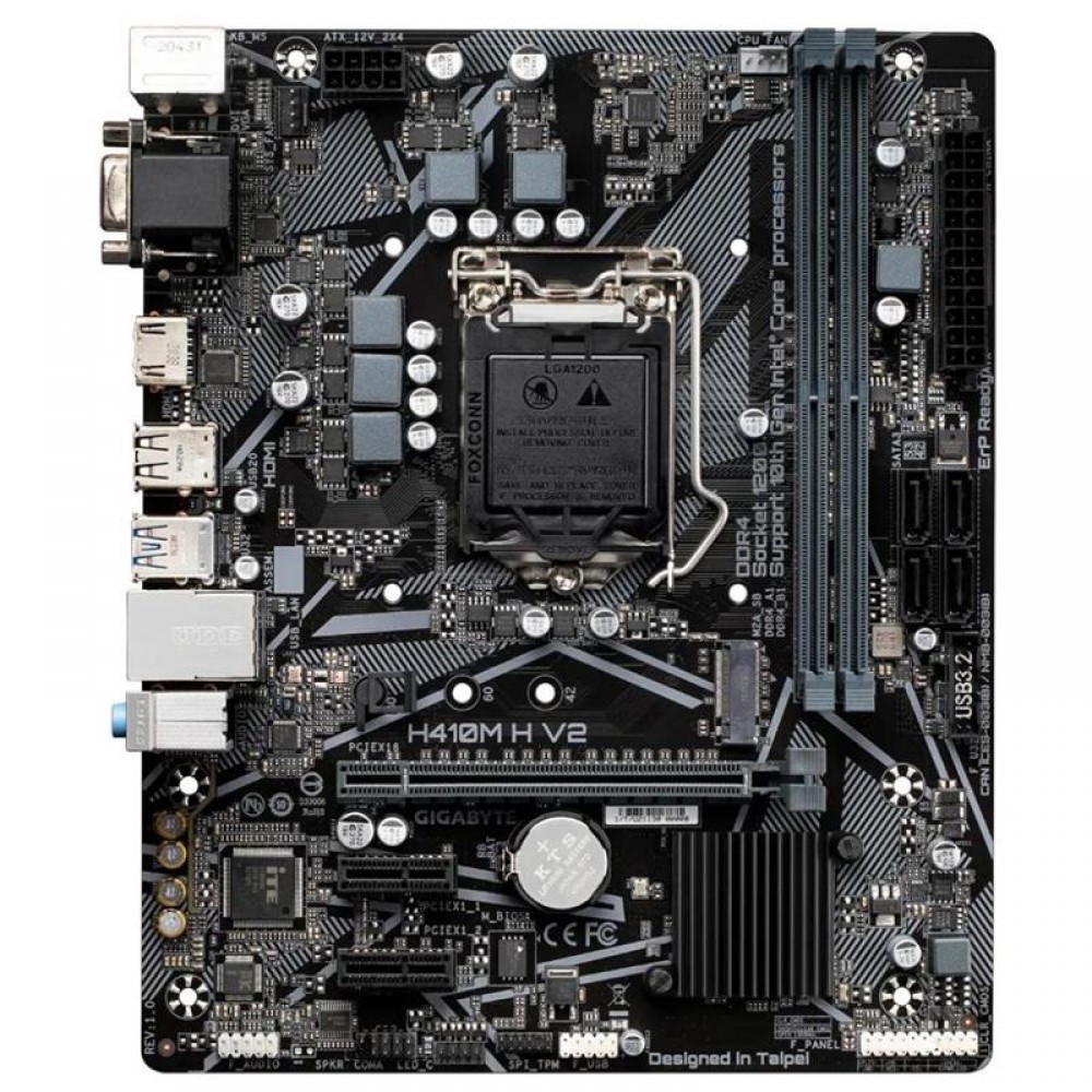 Материнская плата Gigabyte H410M H V2 Socket 1200