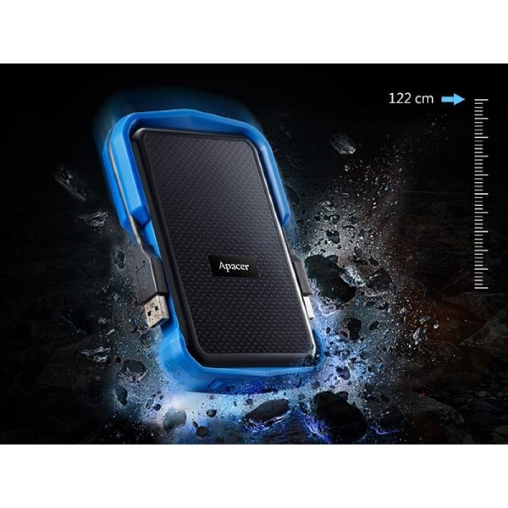 Внешний жесткий диск 2.5" USB 1.0TB Apacer Apacer AC631 Black/Blue (AP1TBAC631U-1)