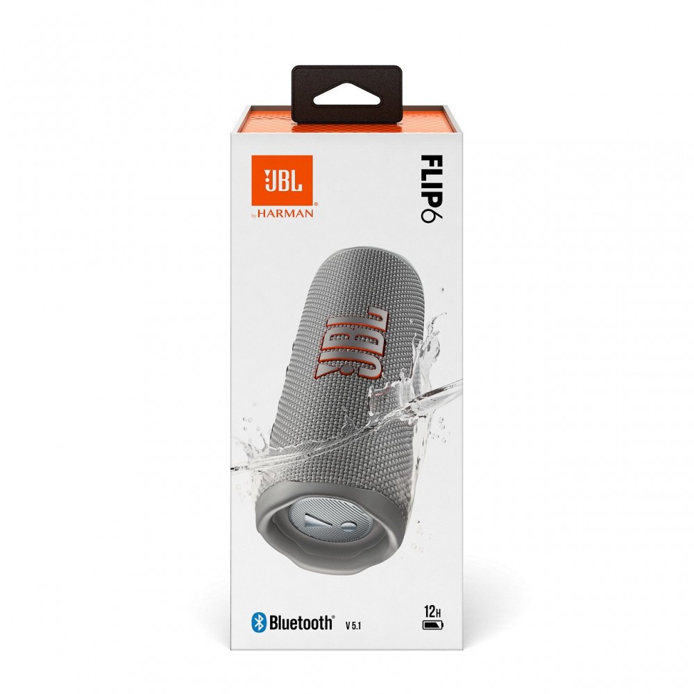 Акустическая система JBL Flip 6 Grey (JBLFLIP6GREY)