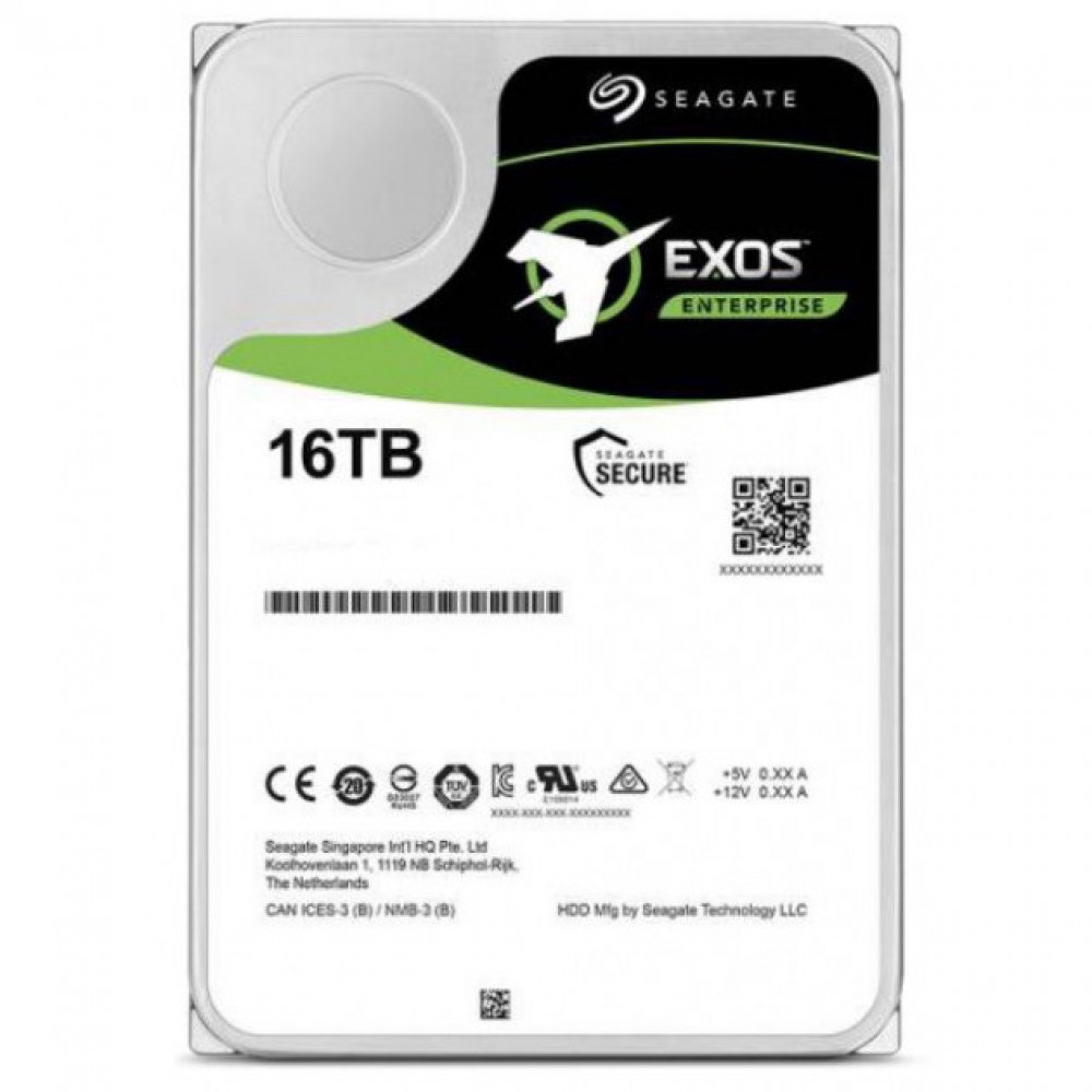 Накопитель HDD 3.5" SATA 16.0TB Seagate Exos X18 7200rpm 256MB (ST16000NM000J)