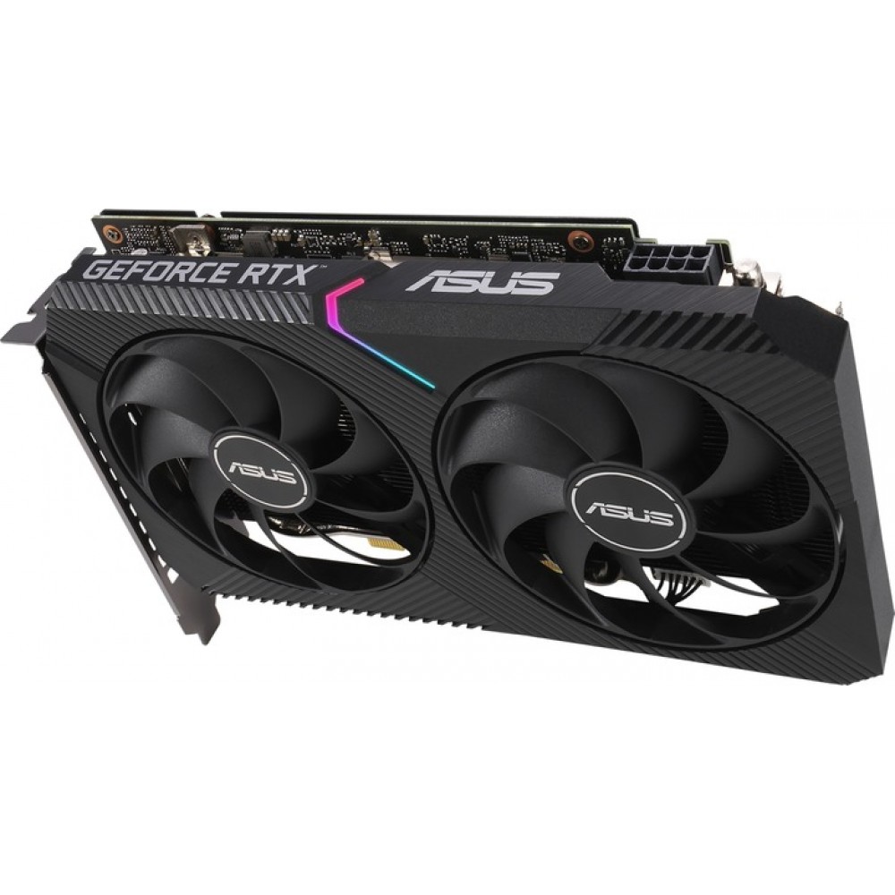 Видеокарта GF RTX 3060 12GB GDDR6 Dual OC V2 Asus (DUAL-RTX3060-O12G-V2) (LHR)