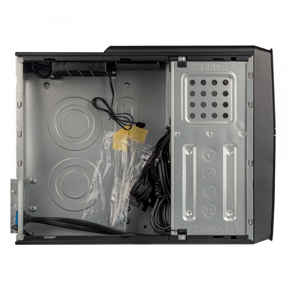 Корпус Prologix E106 Slim Black Door 400W