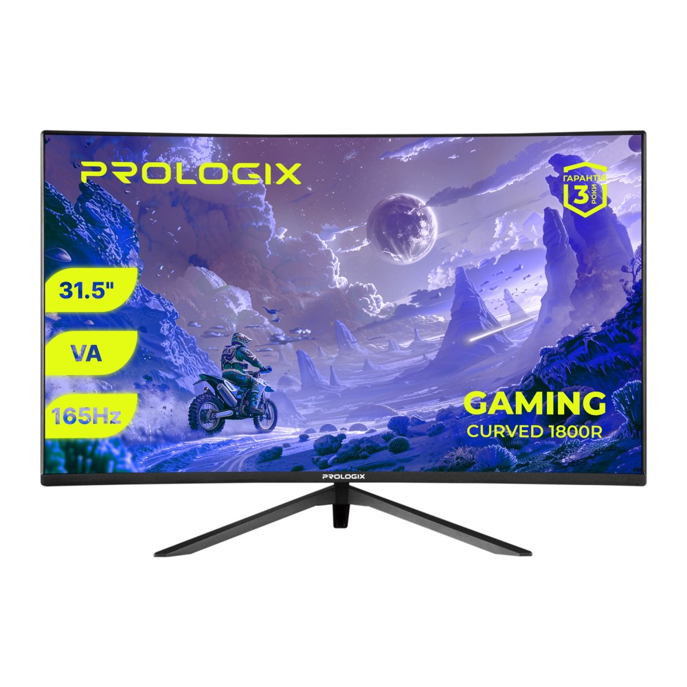 Монитор Prologix Gaming 31.5" GM3224CQ VA Black Curved 165Hz