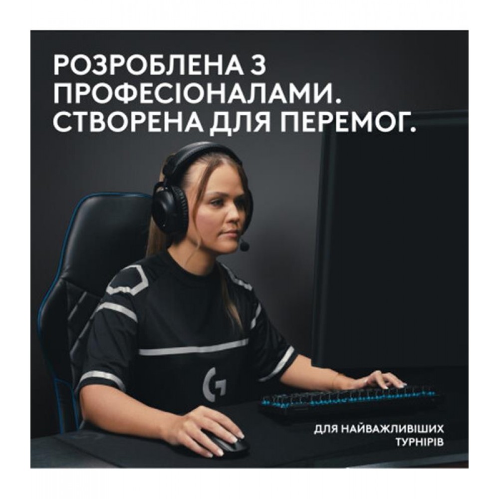 Клавiатура Logitech G PRO X TKL Lightspeed White Tactile (920-012148)