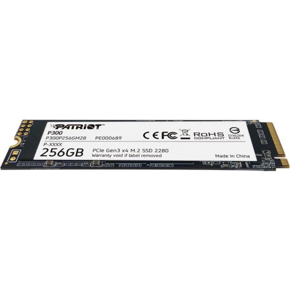 Накопитель SSD 256GB Patriot P300 M.2 2280 PCIe 3.0 x4 NVMe TLC (P300P256GM28)