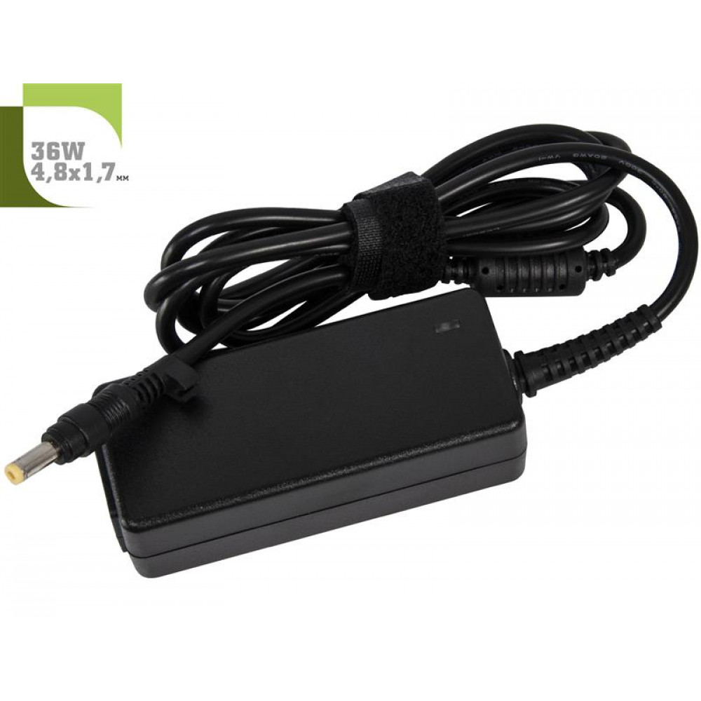 Адаптер питания 1StCharger для ноутбука Asus 12V 36W 3A 4.8х1.7мм + каб.живл. (AC1STAS36WD2)