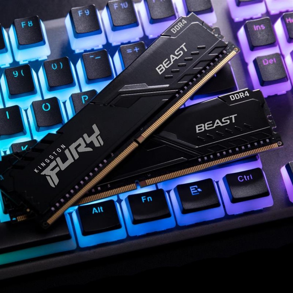 Модуль памяти DDR4 8GB/3200 Kingston Fury Beast Black (KF432C16BB/8)