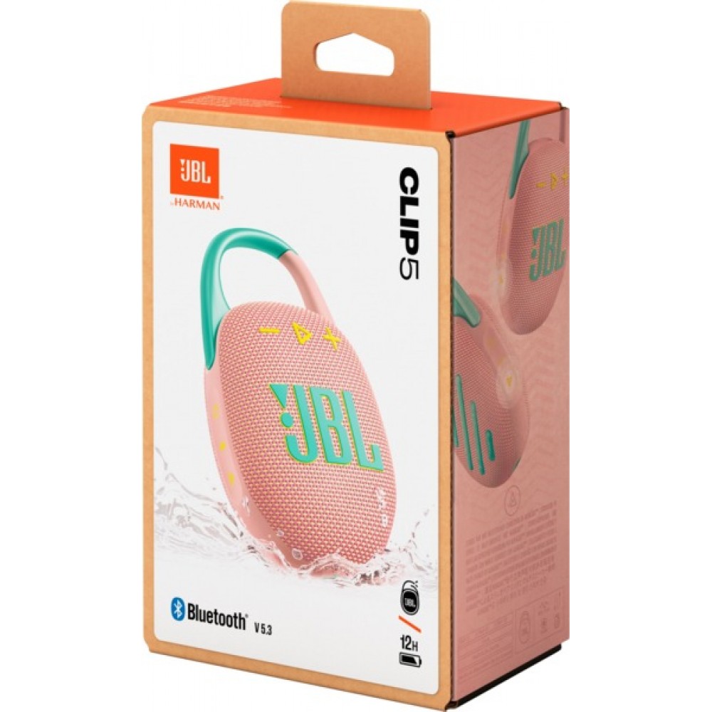 Акустическая система JBL Clip 5 Pink (JBLCLIP5PINK)