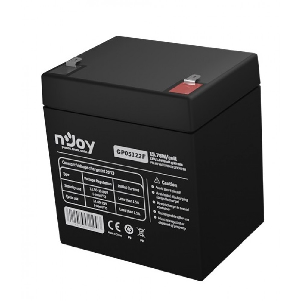 Аккумуляторная батарея Njoy GP05122F 12V 5AH (BTVACEUOATF2FCN01B) AGM