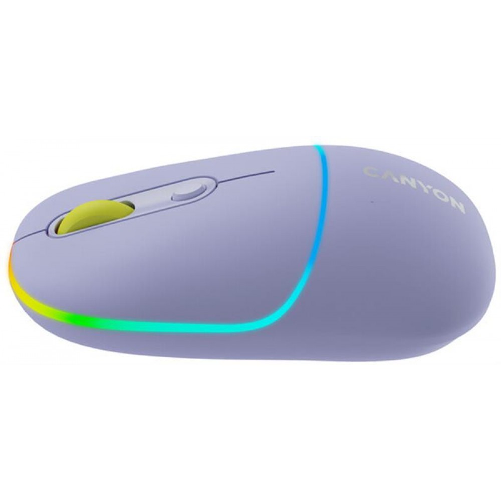 Мышь беспроводная Canyon MW-22 Dual Band RGB Wireless Mountain Lavender (CNS-CMSW22ML)