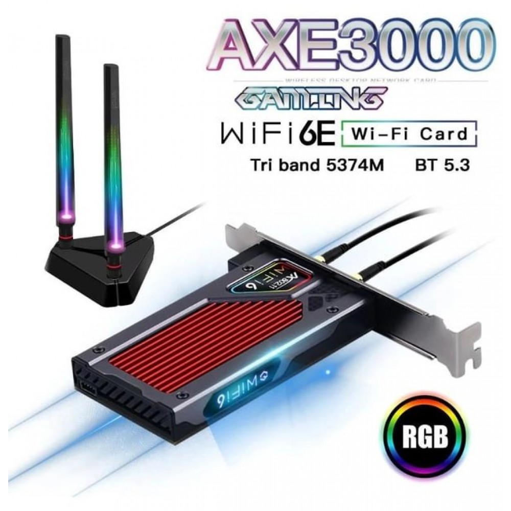 Беспроводной адаптер Fenvi FV-AXE3000RGB Gaming (Intel AX210)