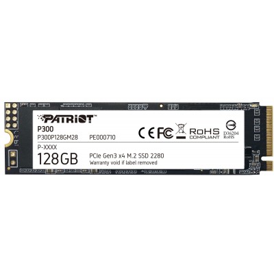 Накопитель SSD 128GB Patriot P300 M.2 2280 PCIe 3.0 x4 NVMe TLC (P300P128GM28)