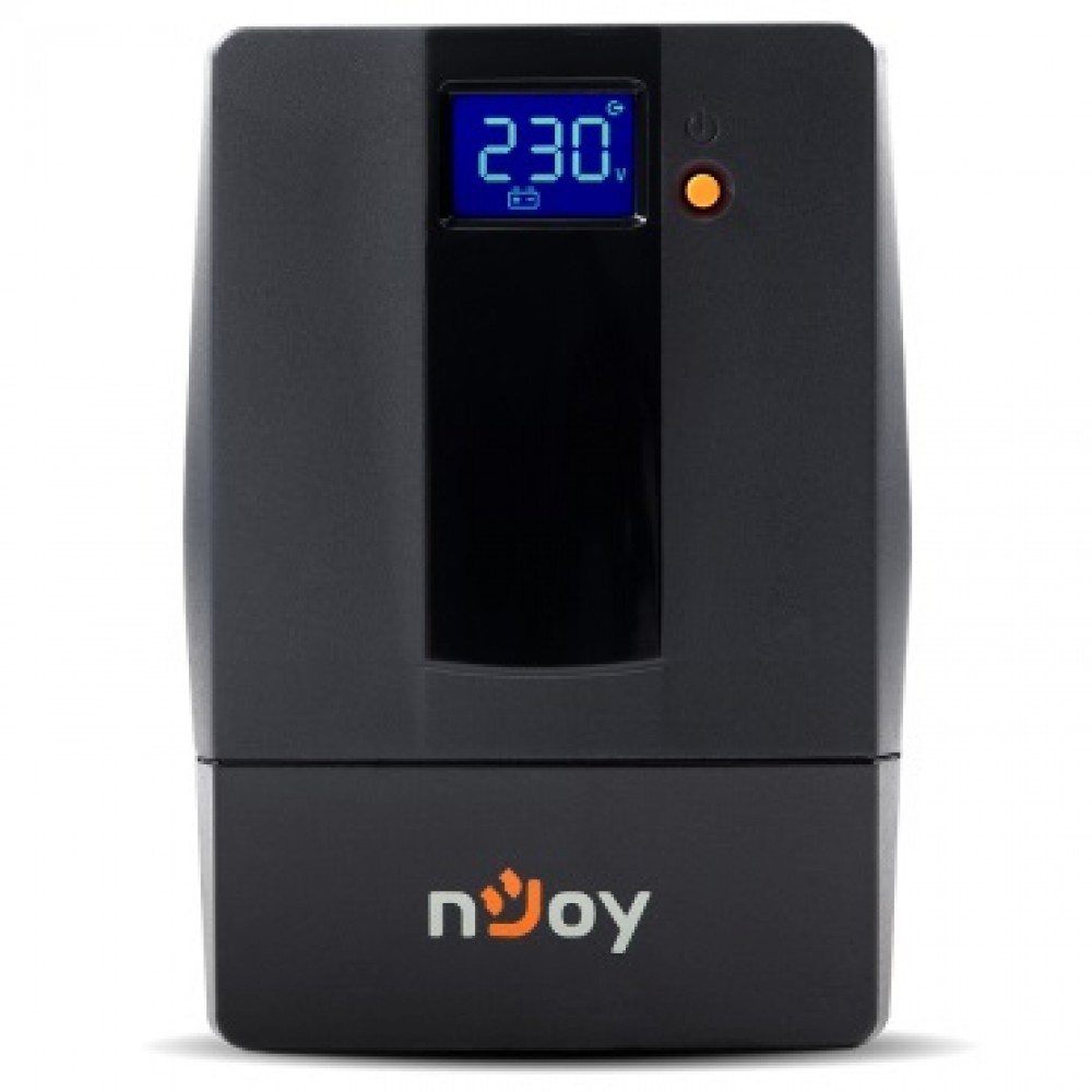 ИБП Njoy Horus Plus 800 (PWUP-LI080H1-AZ01B) Lin.int., AVR, 2 x евро, USB, LCD, пластик