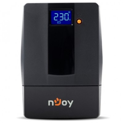 ИБП Njoy Horus Plus 600 (PWUP-LI060H1-AZ01B) Lin.int., AVR, 2 x евро, USB, LCD, пластик