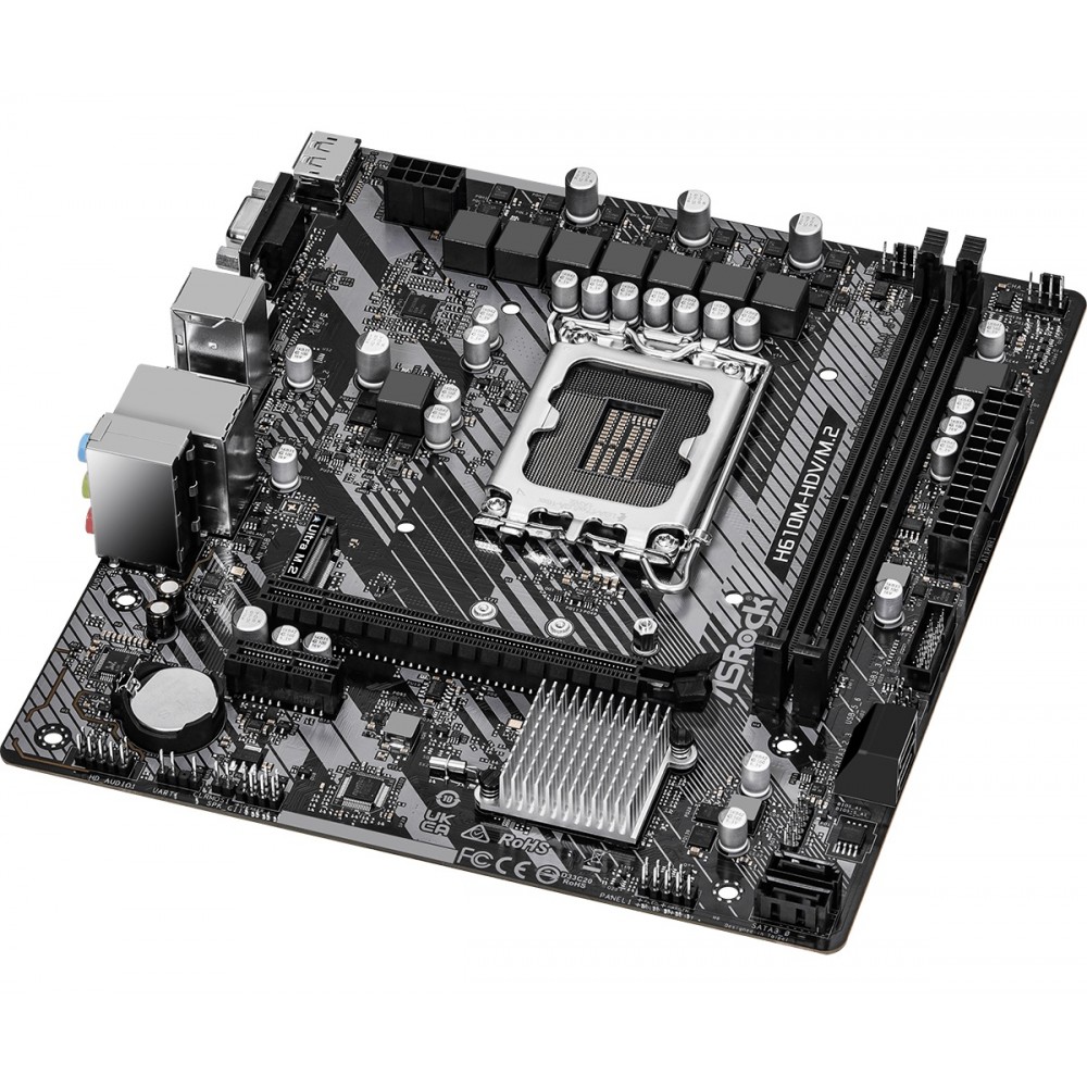 Материнская плата ASRock H610M-HDV/M.2 R2.0 Socket 1700