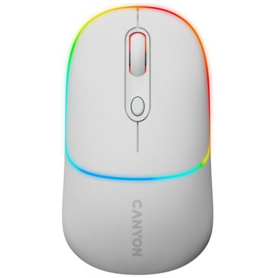 Мышь беспроводная Canyon MW-22 Dual Band RGB Wireless Snow White (CNS-CMSW22SW)