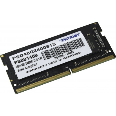 Модуль памяти SO-DIMM 8GB/2400 DDR4 Patriot Signature Line (PSD48G240081S)