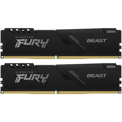 Модуль памяти DDR4 2x32GB/3200 Kingston Fury Beast Black (KF432C16BBK2/64)