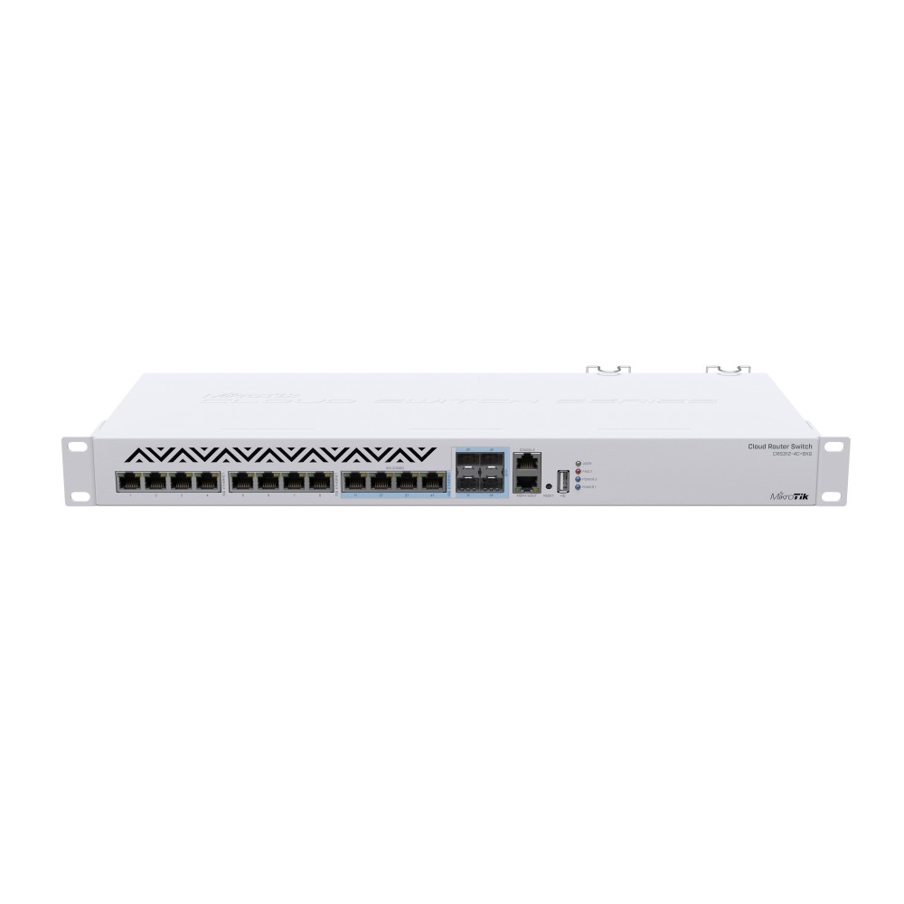 Комутатор MikroTik CRS312-4C+8XG-RM