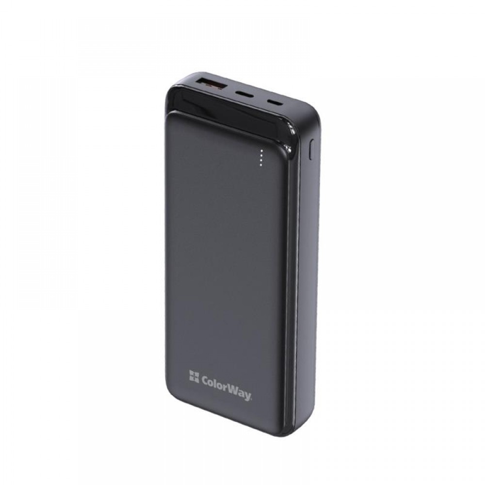 Power Bank ColorWay Slim 20000mAh Black (CW-PB200LPG3BK-PD)