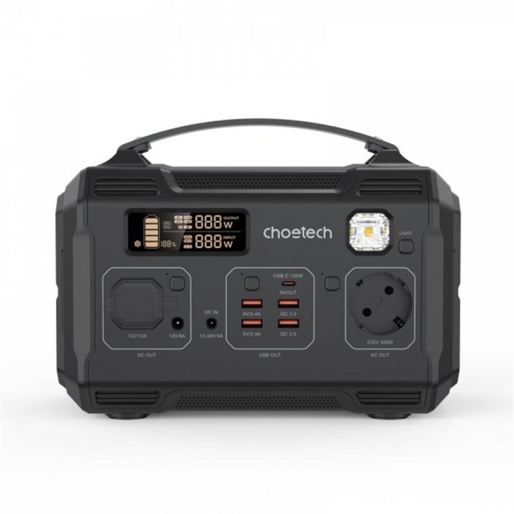 Зарядная станция Choetech Portable Power Station 83200mA Black (BS002-V2)