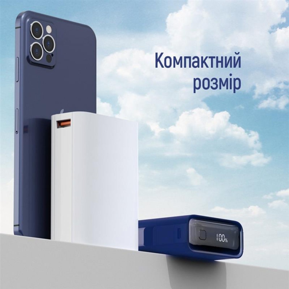 Power Bank ColorWay Full power 20000mAh Blue (CW-PB200LPG2BL-PDD)