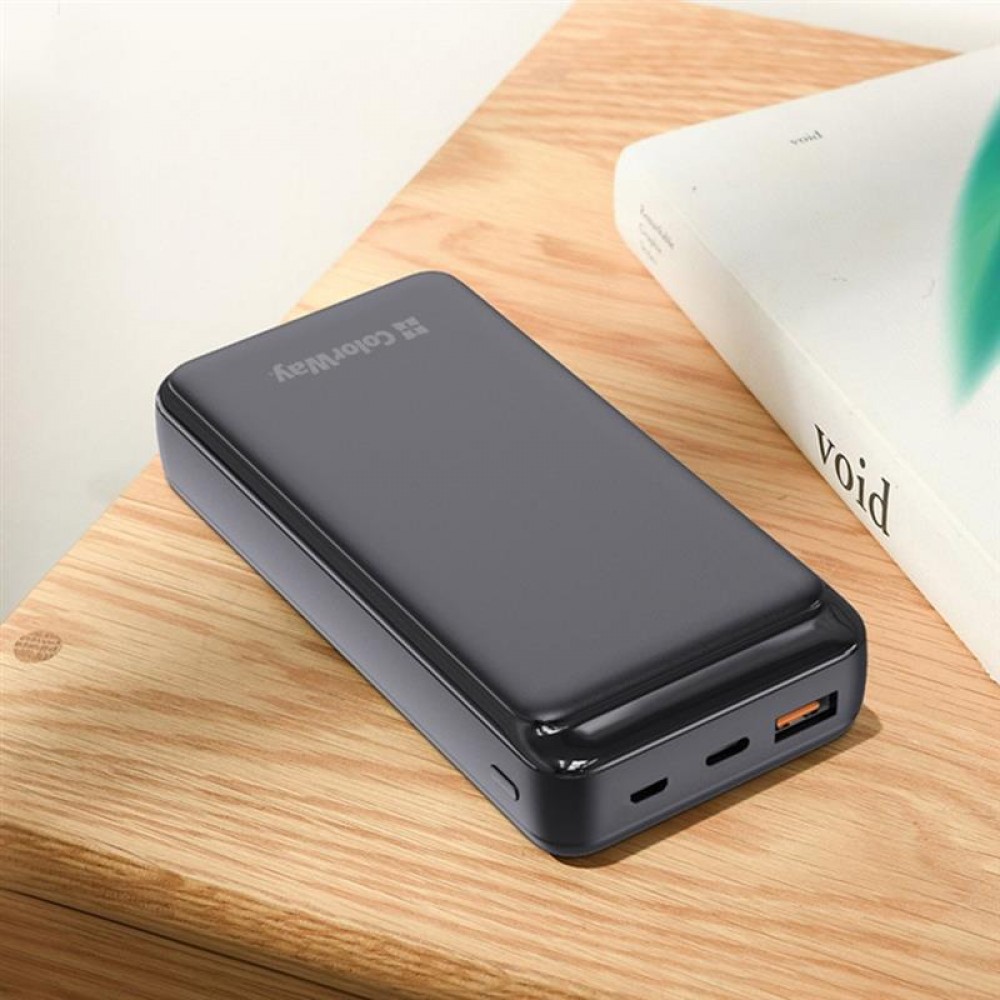 Power Bank ColorWay Slim 20000mAh Black (CW-PB200LPG3BK-PD)