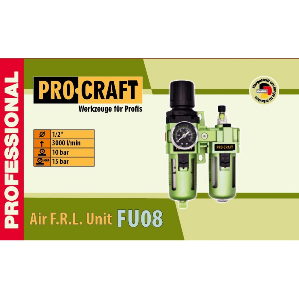 Блок підготовки повітря 1/2" Procraft FU08 (900082)