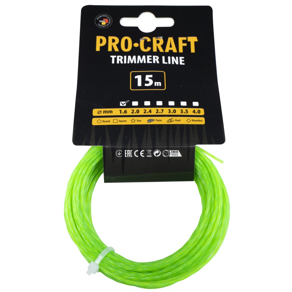 Леска спираль Procraft 1.6мм 15м (СП-1.6_15)