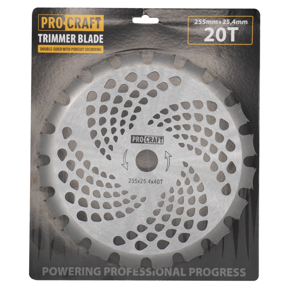 Нож 40T победитовый двухсторонний Procraft D255*25.4 (Н_П-2)