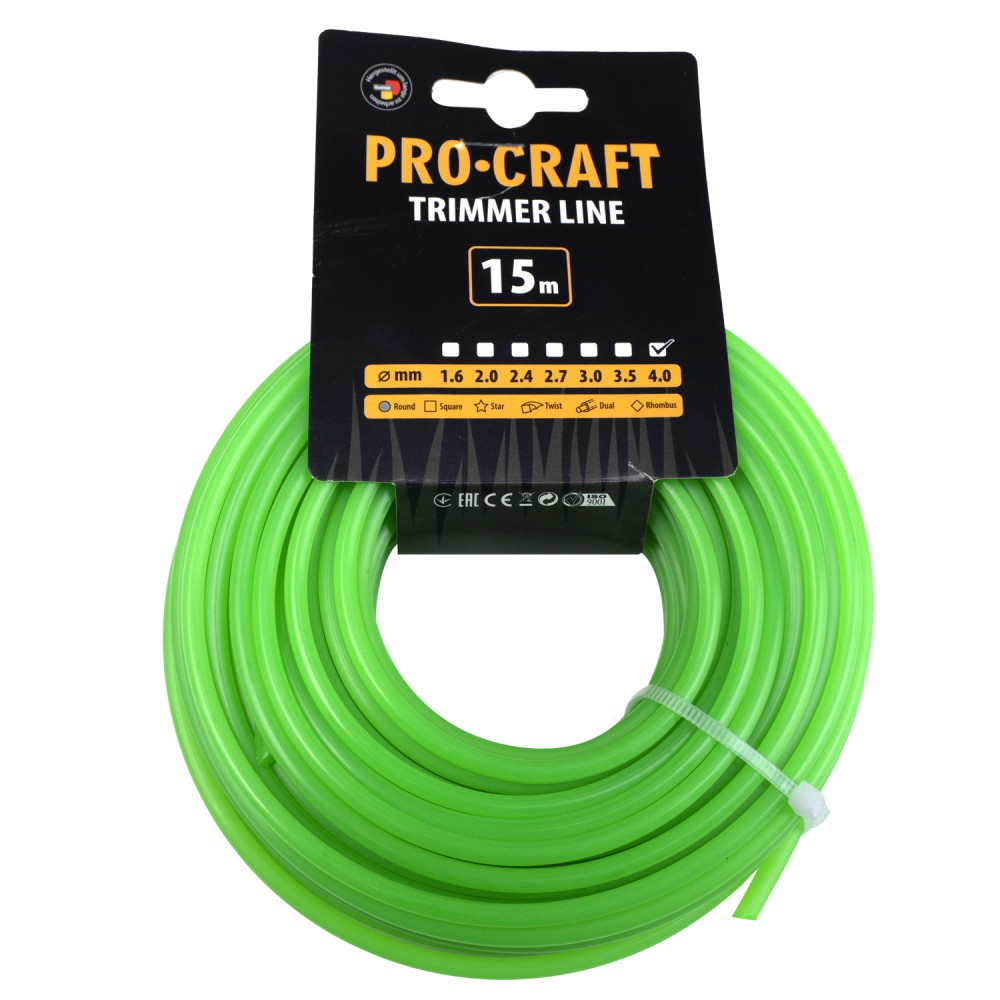 Леска круг Procraft 4мм 15м (КР-4_15)