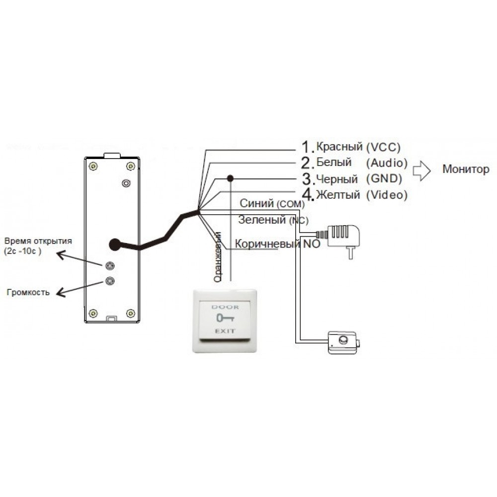 Вызывная панель SEVEN CP-7504 FHD silver