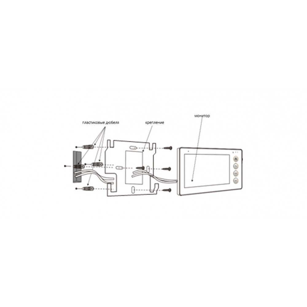 Видеодомофон 7 дюймов SEVEN DP-7573 white